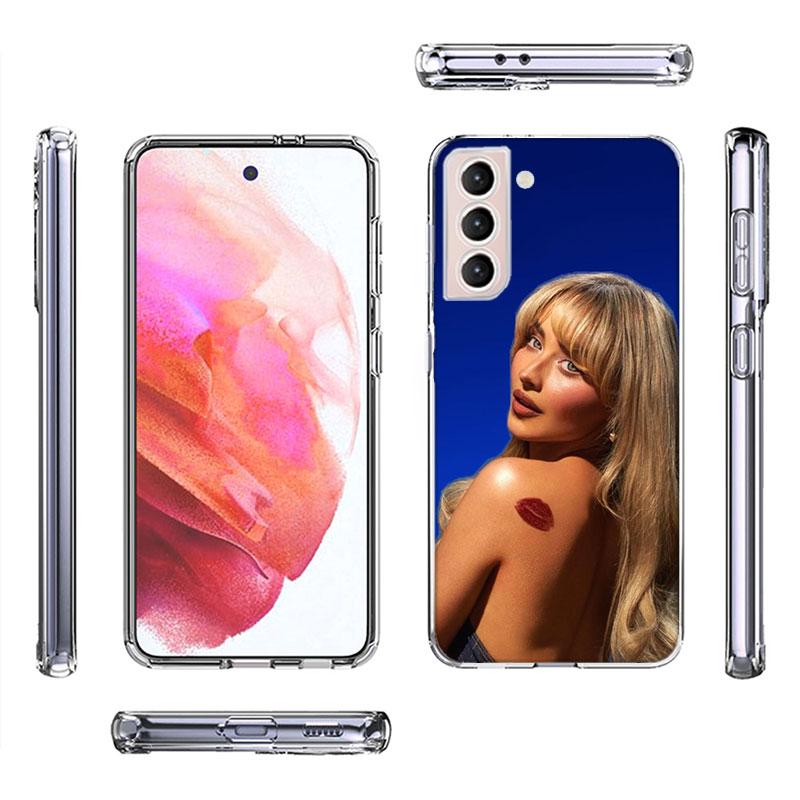 Singer S-Sabrina Carpenter Phone Case For Samsung Galaxy S25 Edge S24 S23 FE S21 S20 S10 Plus S22 S26 Ultra Cover Clear Cases TP