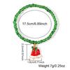 Christmas Colorful Beads Multi Element Pendant Bracelets For Women Santa Claus Tree Elk Bracelet Party Jewelry