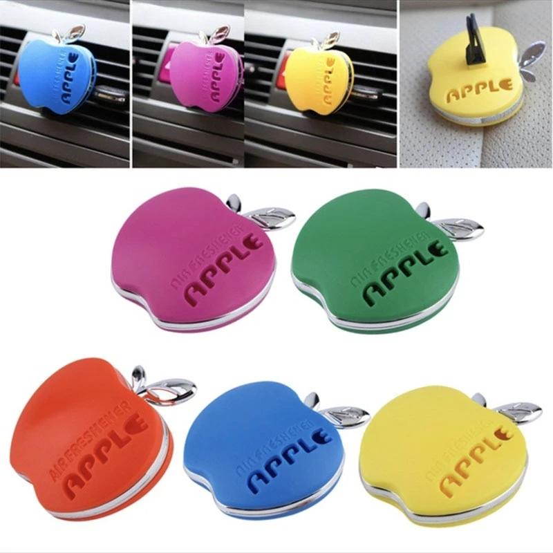 Car Perfume Air Freshener Apple Shape Original Fragrance Orange Lemon Apple Strawberry Lavender Scent Automobile