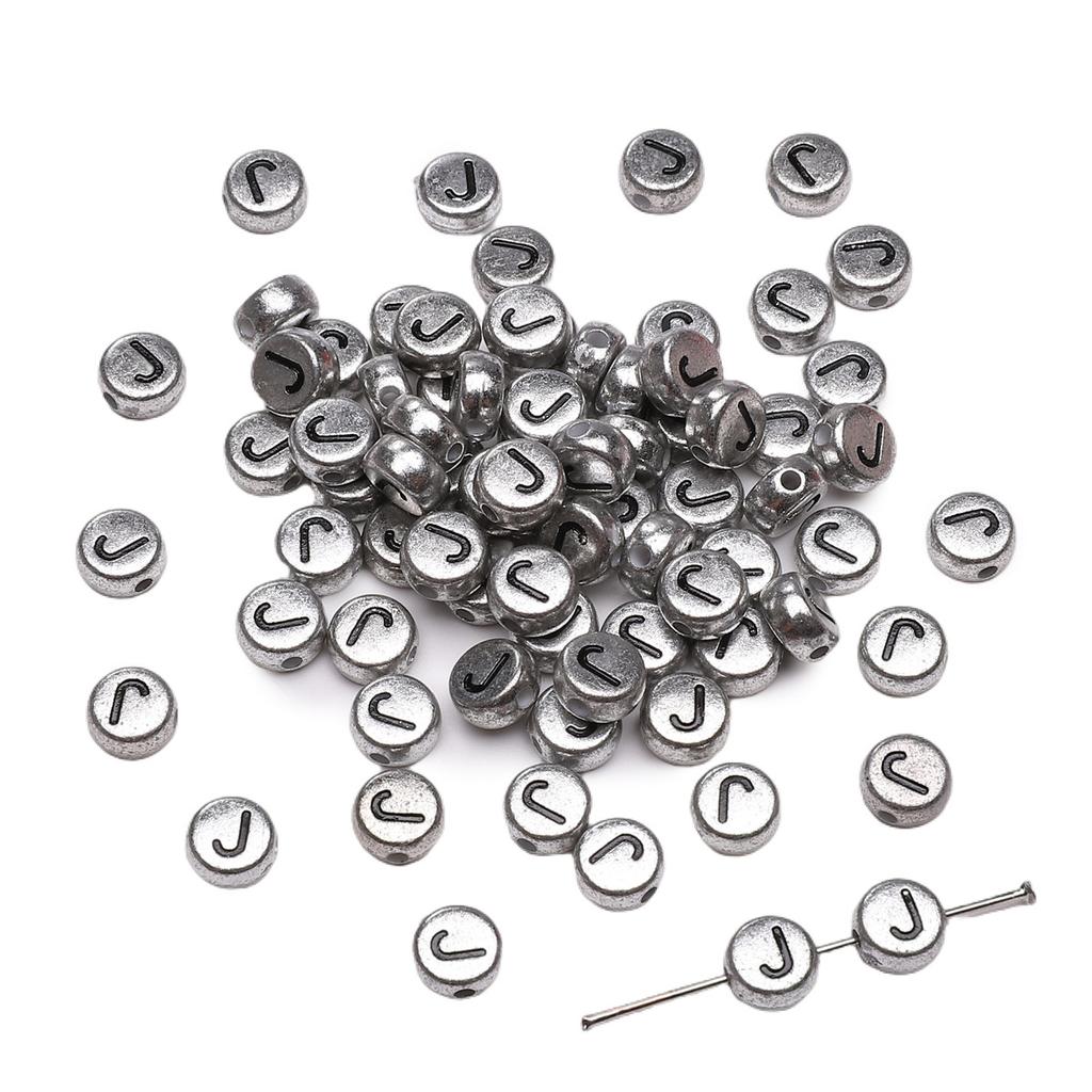 Mărgele Handmade Mărgele Acrilice Alfabet Mărgele Pătrate Mărgele Plate Mărgele Rotunde Handmade DIY Accesorii Bijuterii Mărgele Distanțiere Brățară Mărgele Înșirate Manual