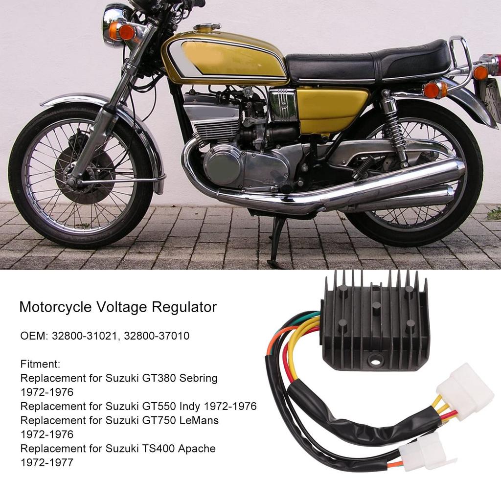 Ignition System Motorcycle Voltage Regulator 32800-31021 7 Pin Replacement Suzuki Gt380 Gt550 Ts400