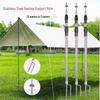 Upgraded Stainless Steel Camping Canopy Pole with Thickened Ground Stake