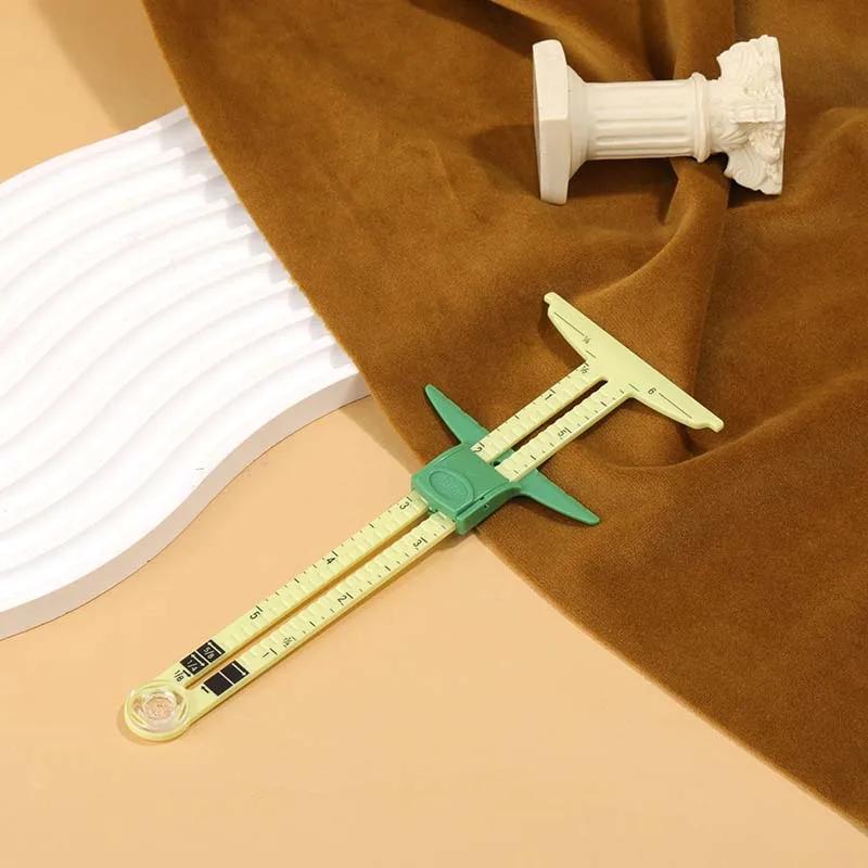 5-in-1 Schieblehre Multifunktionale Messlehre Kunststoff Zeichenen Schneider Patchwork Vorlage DIY Nähzubehör Werkzeuge