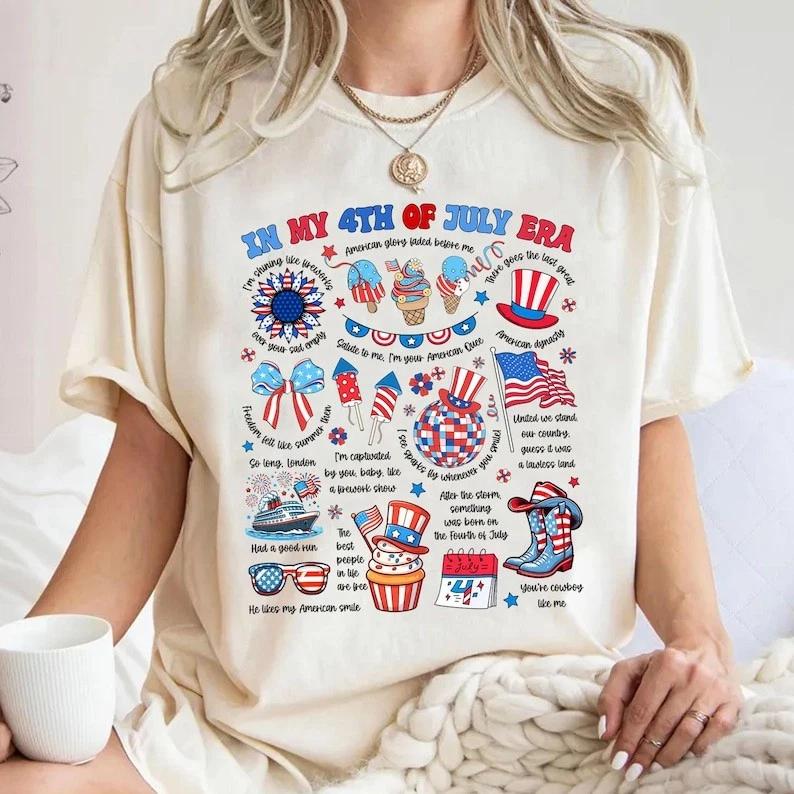 In My 4th Of July Era Shirt Fourth Of July T Shirt Independence Day T Shirt S