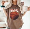 Mars Planet Shirt, Minimalist Mars T-Shirt, Planet Graphic Tee, Space And Planet Lover Shirt, Solar System Space Art Astronomy Tee