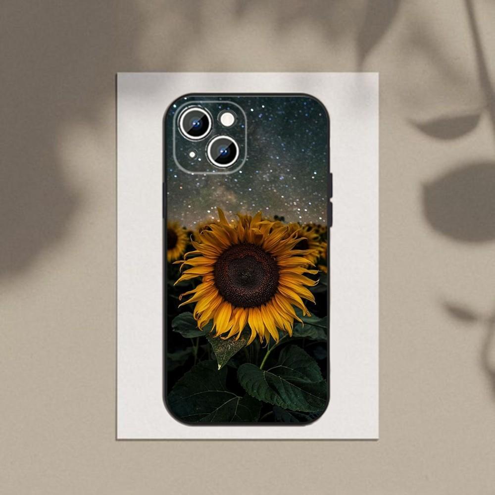 Θήκη τηλεφώνου Sunflower για iPhone Samsung Galaxy Redmi Xiaomi Oppo OnePlus Note SA 7 8 9 10 11 12 13 14 20 21 22 23 53 54 Pro Max Plus Ultra TPU Soft