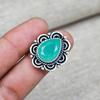 Aqua Chalcedony  Gemstone Jewelry Handmade 925 Sterling Silver Ring For Birthday Gift