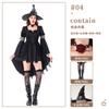 Halloween Witch Costume Adult Black Gothic Dress Stage Costume Mori Witch Hat Costume