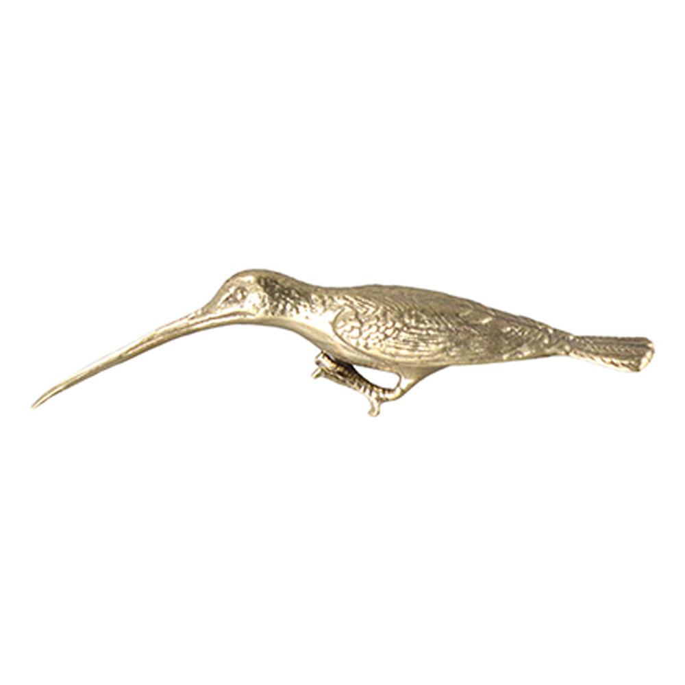 Long Mouth Bird Animal Statue Solid Brass Desktop Ornaments Vintage Tea Pet  Home Decor