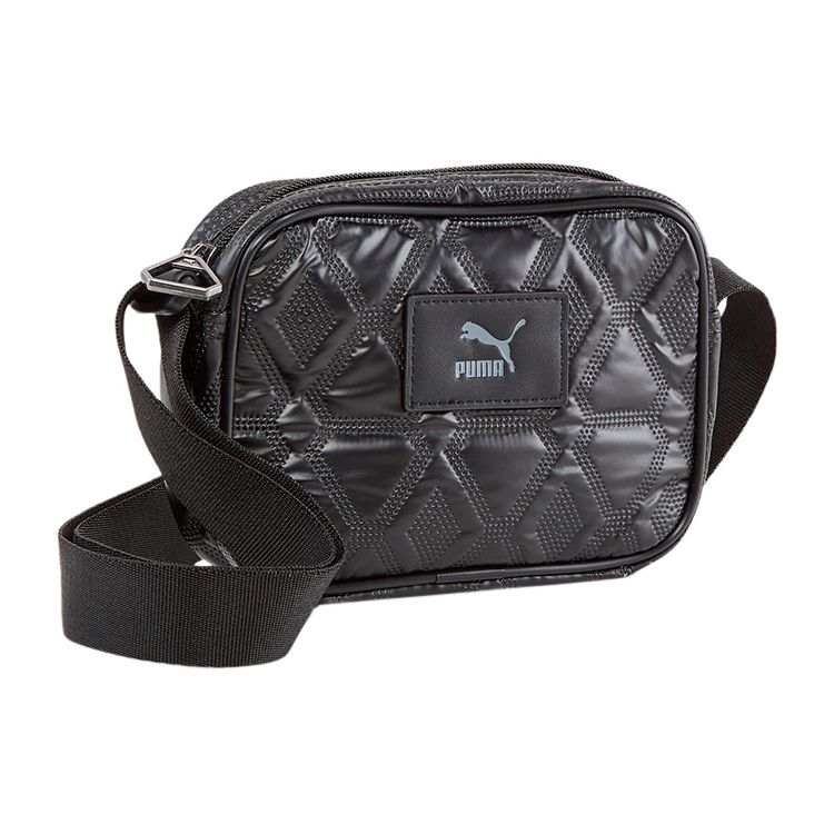 

Puma Ruda Gong Embossed Adjustable Shoulder Strap Crossbody Bag Women crossbody bag Black 079921-01 Black