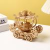 3D Wooden Pumpkin Carriage Puzzle: Handmade, High-End Children's Educational Toy and Ornament