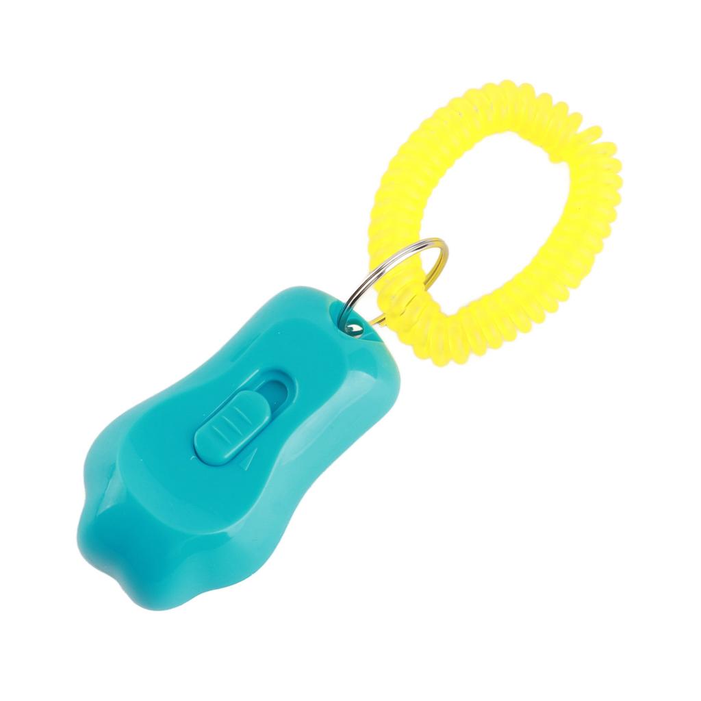Adjustable 3 Gears Pet Dog Training Clicker Claw Shaped with Wrist Strap for Cats(Sky Blue)