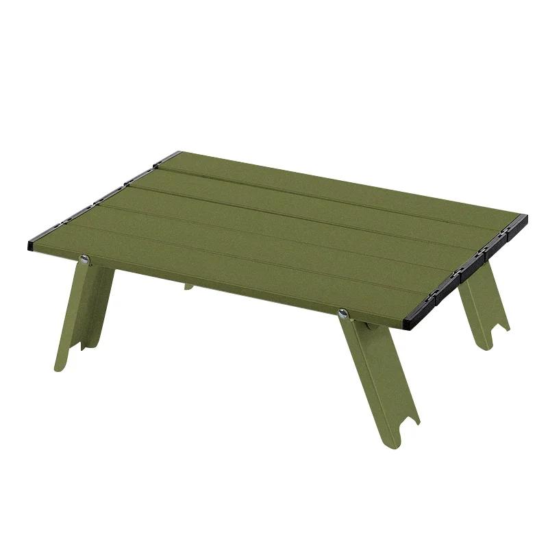 Camping Mini Foldable Table Ultralight Aluminum Alloy Outdoor Table for Travel Picnic Barbecue Folding Computer Bed Desk