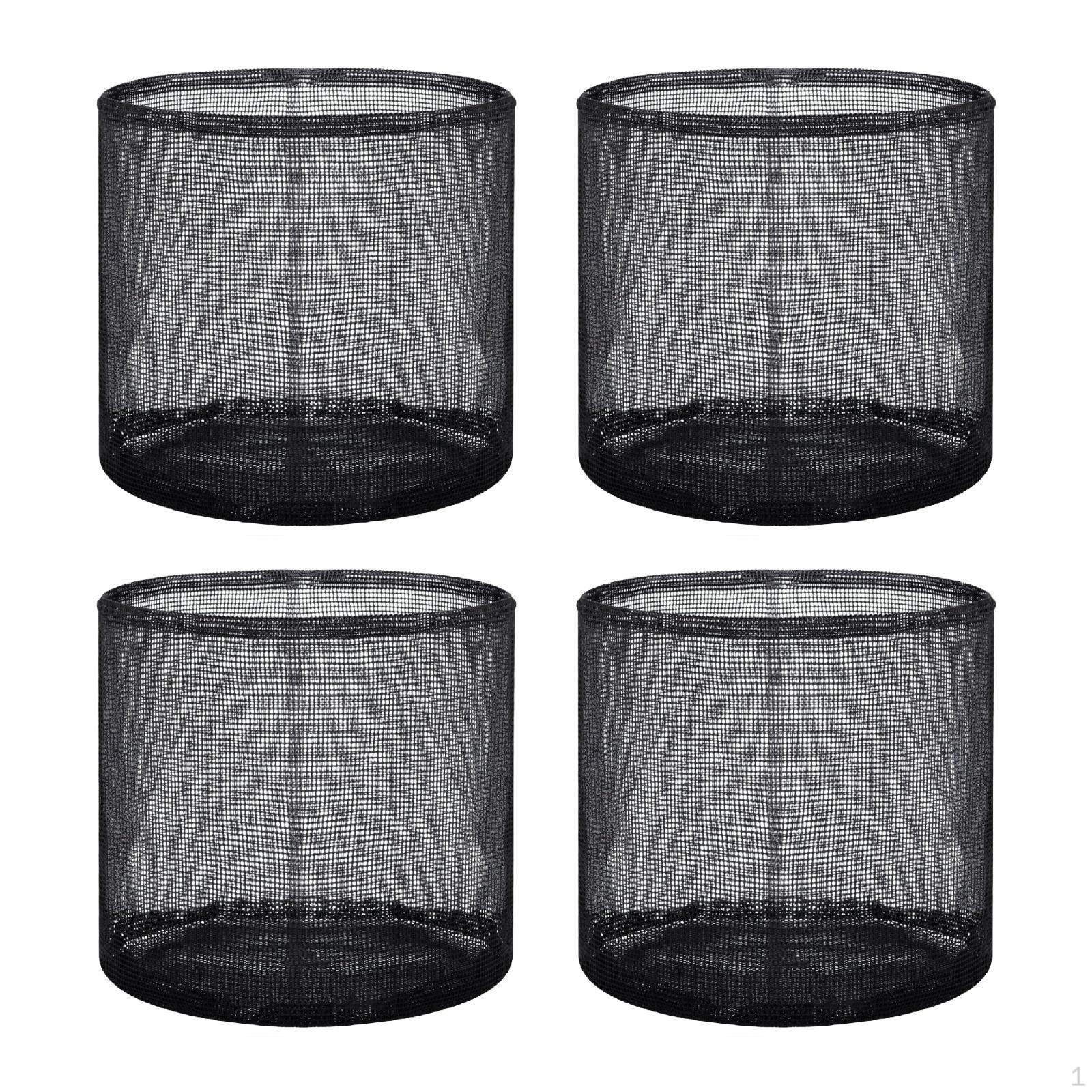 

4 шт. Водные карманы для прудовых растений, горшки-плантеры, сетка для корней лотоса для улицы Round 18x18cm