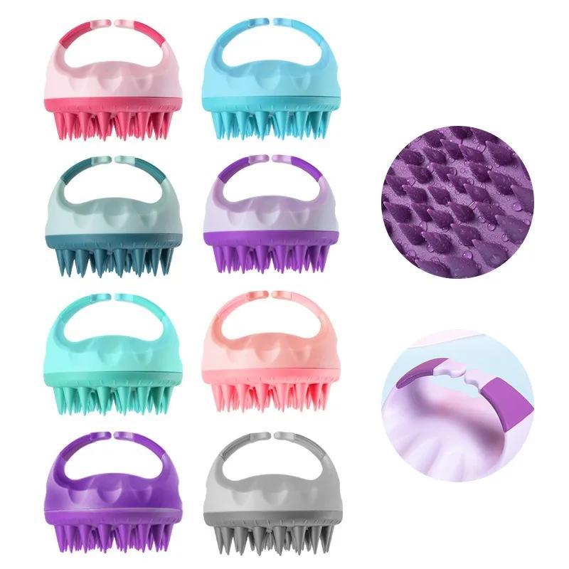 Scalp massage and cleansing tools, shampoo brush with handle, scalp exfoliating brush