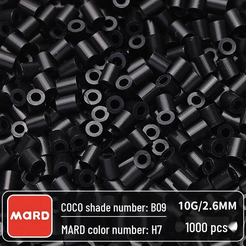 Handmade Black & White Pin Bead Refill Pack, 2.6mm, DIY Fused Bead Materials