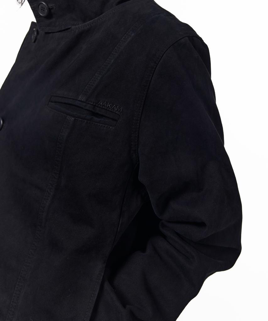 AAKAM High Neck Wrap Jacket (Black)