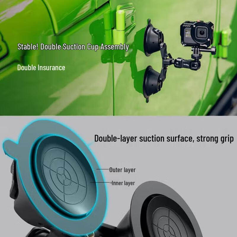 SmallRig Car Suction Cup Mount for Action Cameras & Phones