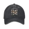 Cats Coffee Lover Baseball Cap Vintage Distressed Washed  Snapback Cap for Men Women Outdoor Activities Adjustable Caps Hat