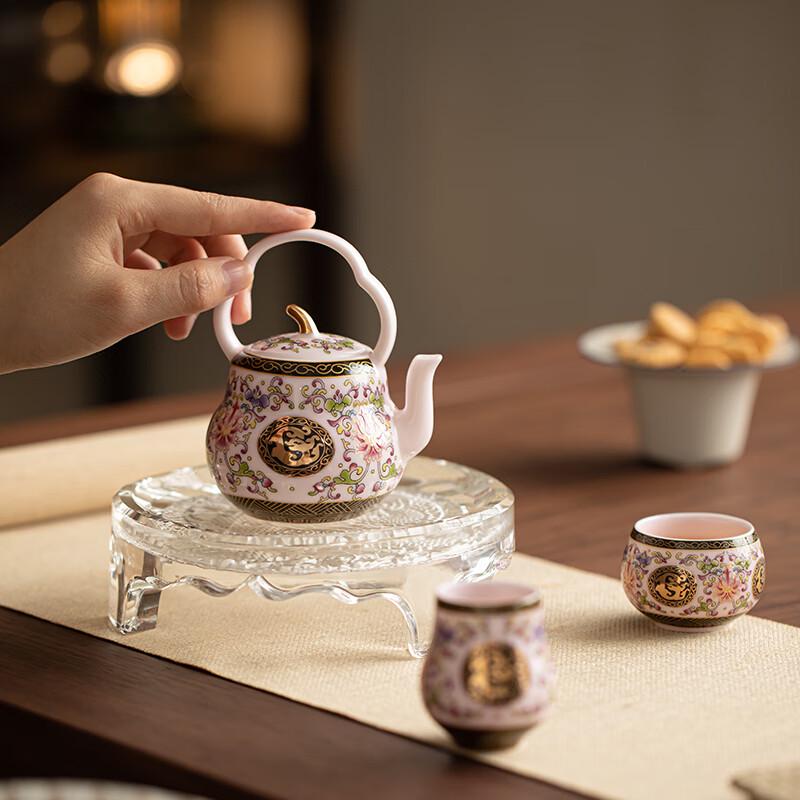 SUSHI CERAMICS Palace Style Ceramic Enamel Tea Set