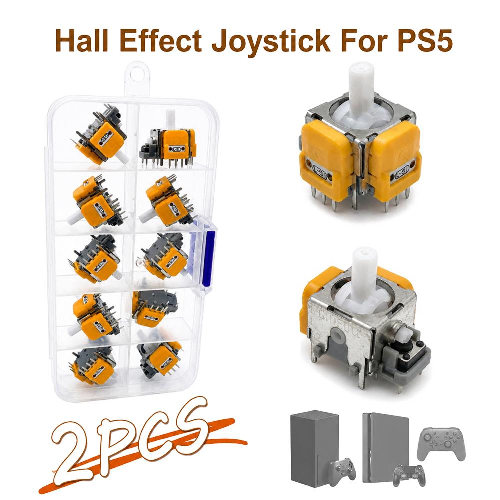 2-10Pcs Replacement TMR Effect Joystick 3D Analog Stick For DualSense PS5 PS4 Controller For Xbox One / Switch Pro Repair Parts