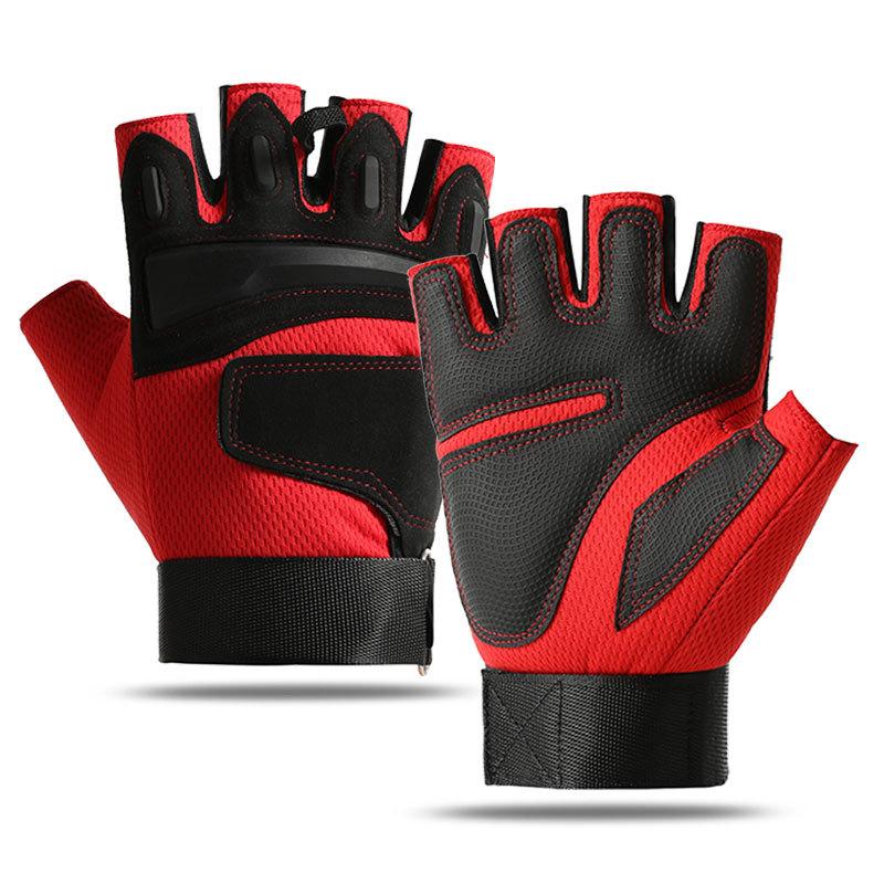 Cycling half finger protective non-slip sports wear-resistant fitness gloves M