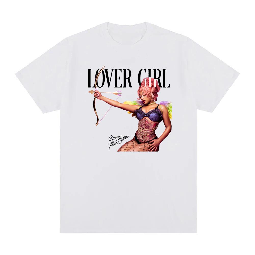 LOVER GIRL T-SHIRT Megan Thee Stallion NEW Album Graphic Printing 100%Cotton High QualityTee-shirt Summer O-neck FemaleMale Tees