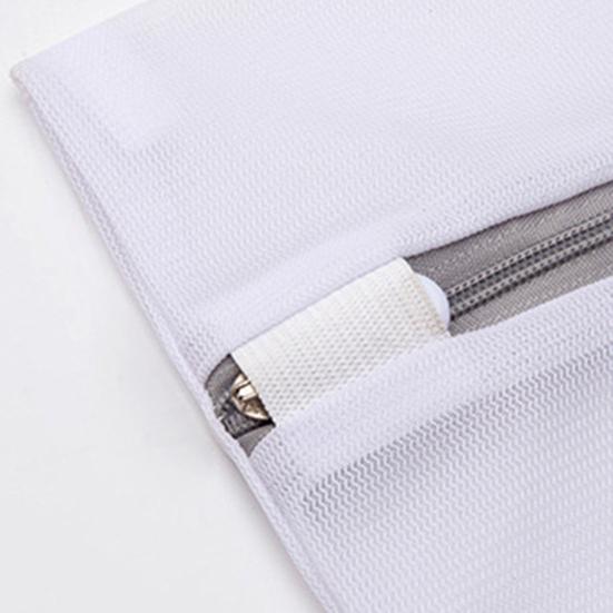 Laundry Bag Eco-friendly Grid Design Polyester Clothes Washing Mesh Bag for Home