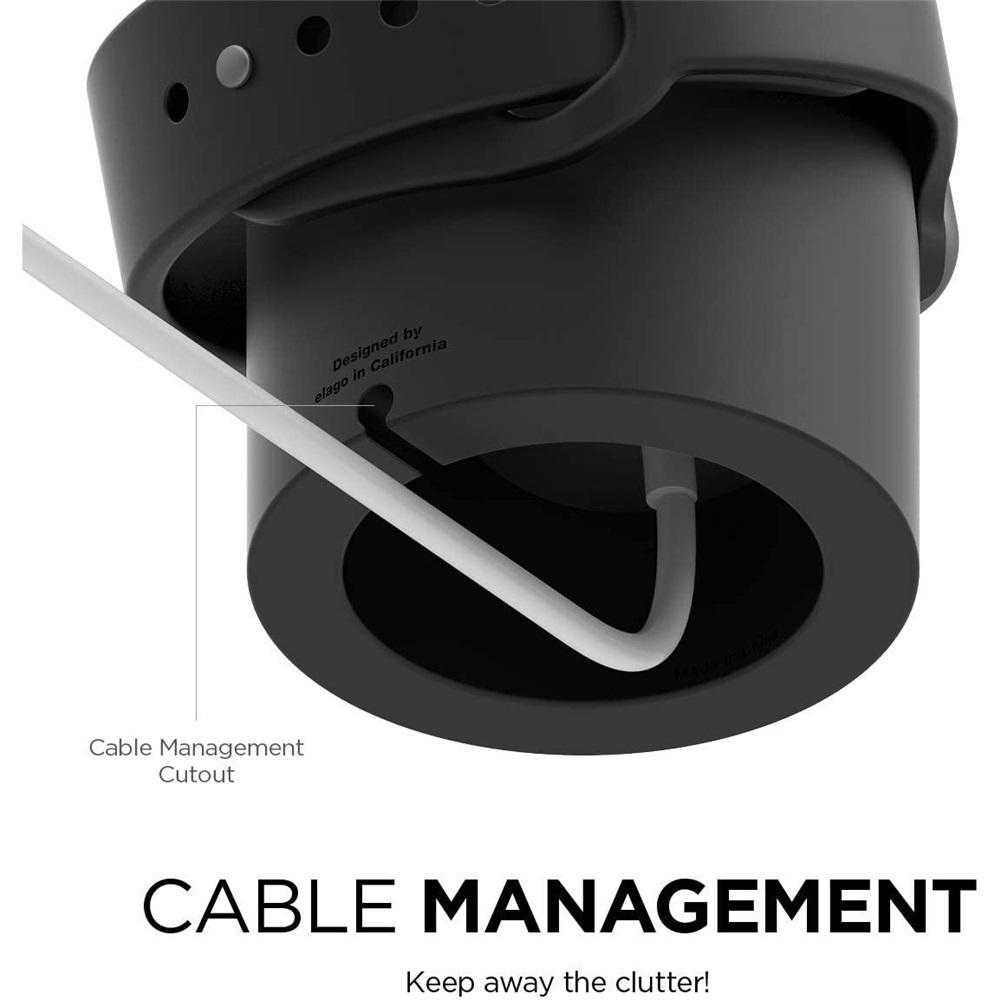 Ladeständer für Apple Watch Serie 9 8 Ultra 7 6 5 SE 4 3 2 Ladestation Silikonhalterung iWatch Ladekabelhalter