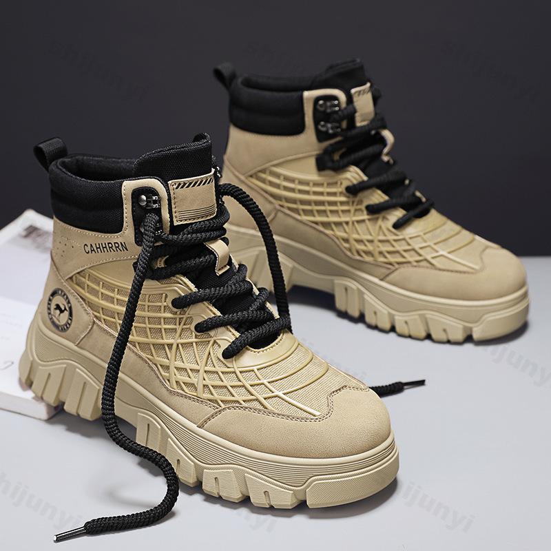 Autumn Men High Top Sneakers 2026 New High Top Ankle Boots Comfortable Casual Shoe Outdoor Running Shoes High Quality Zapatillas