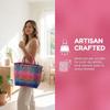 Bohemian Style PVC Vegetable Basket Bag Vacation Style Plastic Handbag Beach Bag  Bucket Bag