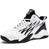 Large Size Basketball Shoes, High-top Fly-woven Breathable Sports and Leisure Middle School and Older Students' Actual Running Shoes
