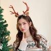 Large Antlers Pine Cones Non-slip Korean Style Hairbands Elk Christmas Headband Women Hair Hoop