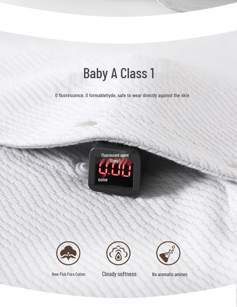 Pure Cotton Baby Romper: No-Sew, Spring & Autumn, Class A, Newborn Pajamas, Crawling Outfit