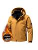 Men's 2025 Autumn/Winter Windproof Waterproof Warm Hooded Cotton Jacket