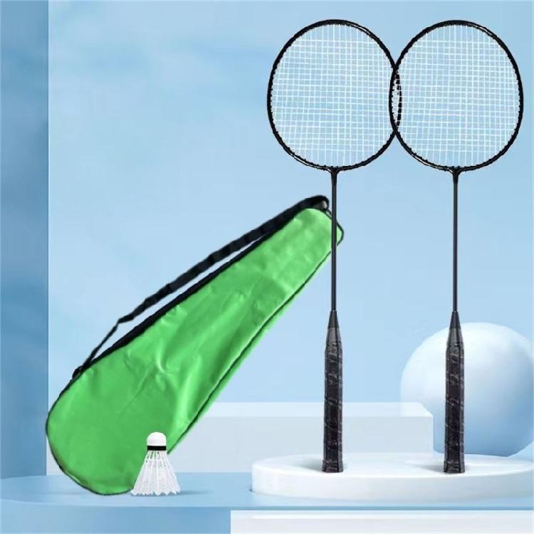 1Pair Shuttlecocks Racquet Sports Set Light Weight Double Badminton Racket Indoor Outdoor Sports Accessories Enduring