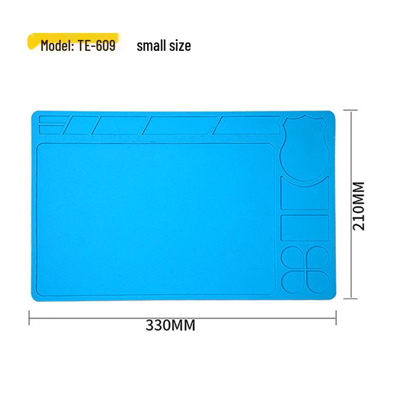 Heat-Resistant Silicone Repair Pad with Magnetic Screw Slots for Phone and Motherboard Repairs