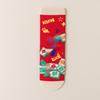 Year of the Horse Red Socks Gift Box: Zodiac-Themed Cartoon Cotton Mid-Calf Socks for New Year Celebrations