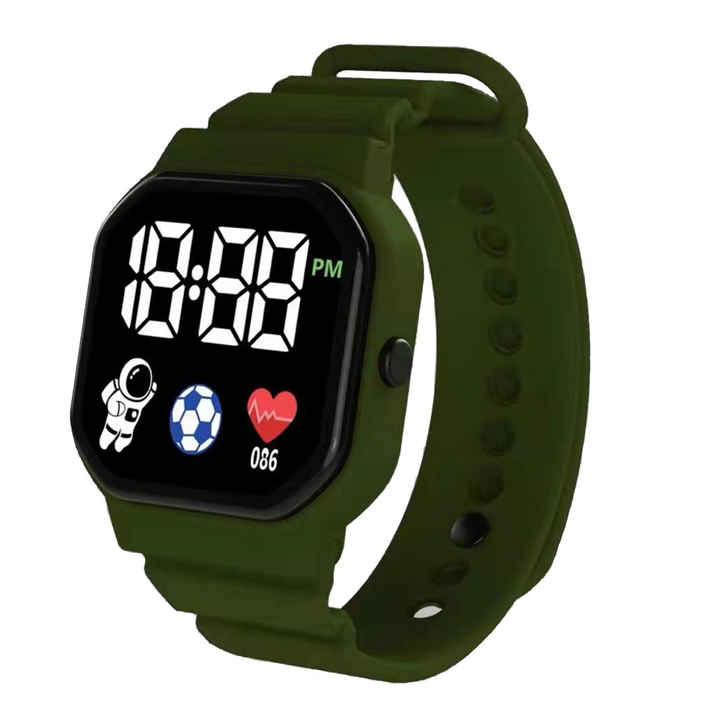 Digital Sports Watch Waterproof Electronic Watch Unisex LED Wrist Watch Battery Powered Birthday Gift for Boys Girls