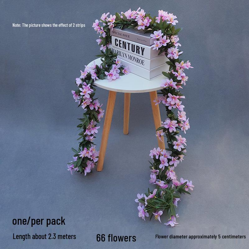 Artificial Rose Vine for Wedding Arches, Staircase Railings, and Ceiling Decor