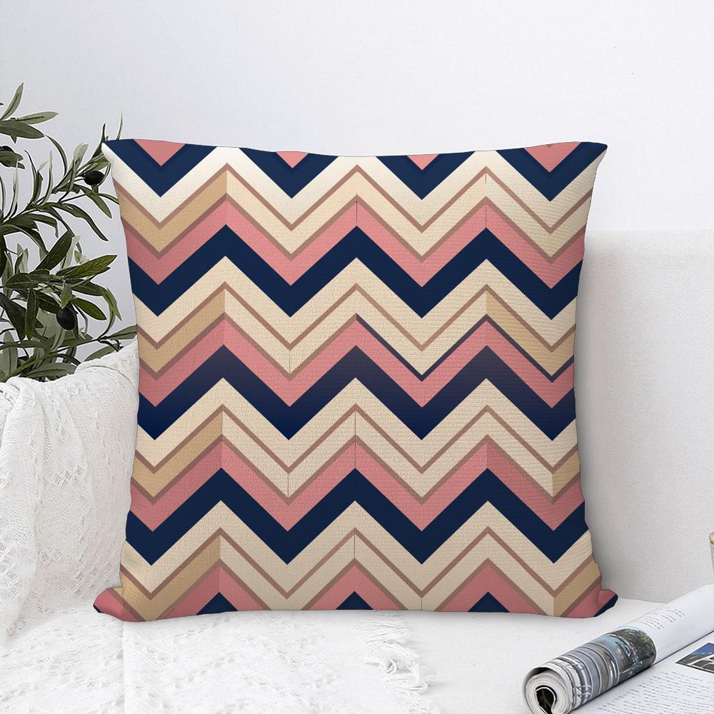 Calm Geometric Color Pillow Case Sofa Decorative Home Doublesided Print Plush Square Throw Pillow Covers Cushion Decor Cover