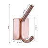 4 PCS Rose Gold Adhesive Towel Hooks Space Aluminum Robe Hook Wall Hooks  Bathroom Kitchen