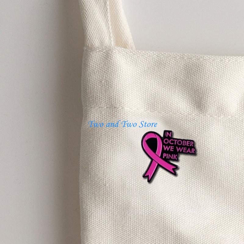 HX6F Awareness Enamel Brooch Lapel Pins Brooches Badges Jewelry Accessory Gift