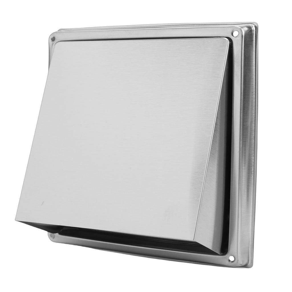 4 Inch Dryer Vent Cover Stainless Steel Exterior Wall Dryer Exhaust Cover with Buffer Plate and Sealing Gasket Grille