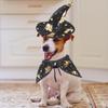 Katzenhexe Kostüm Haustier Halloween Umhang Gold Druck Design Cosplay Umhang Für Katzen Hunde Kleine Tiere Party Festlich Fotografie