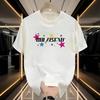 Couples Cotton T-Shirt Short Sleeve Black White Tops Breathable Comfortable Soft Casual Sport Tees