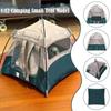 1:12 Scale Mini Camping Tent Model Decoration Oxford Cloth Simulated Outdoor Tent Ornament Doll Pretend Play Tent Photo Props