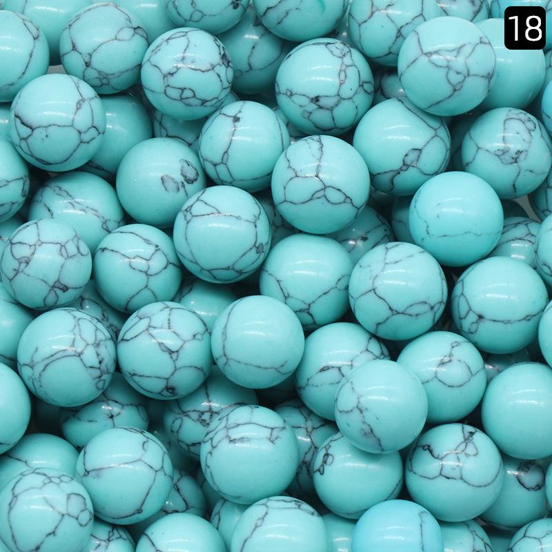 Perline Rotonde in Cristallo di Agata Senza Foro da 10mm - Materiale Semi-Prezioso per Gioielli Fai da Te