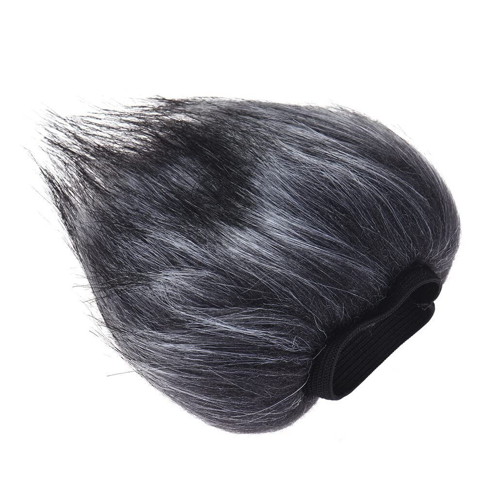 EY-M23 Faux Fur Wind Screen 12cm X 12cm for Zoom H1 H2N H4N Pro H6 D50 D100 Recorders Gray White