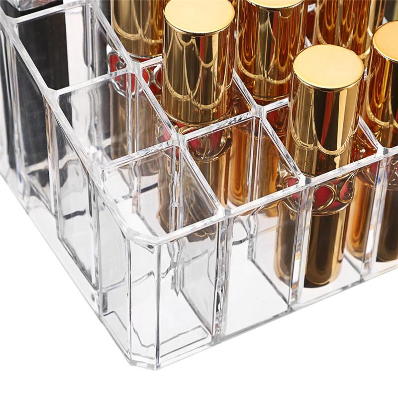 M-Modern-Cosmetic Display Box Lipstick Storage Box Multi-Space Transparent Lipstick Storage Box